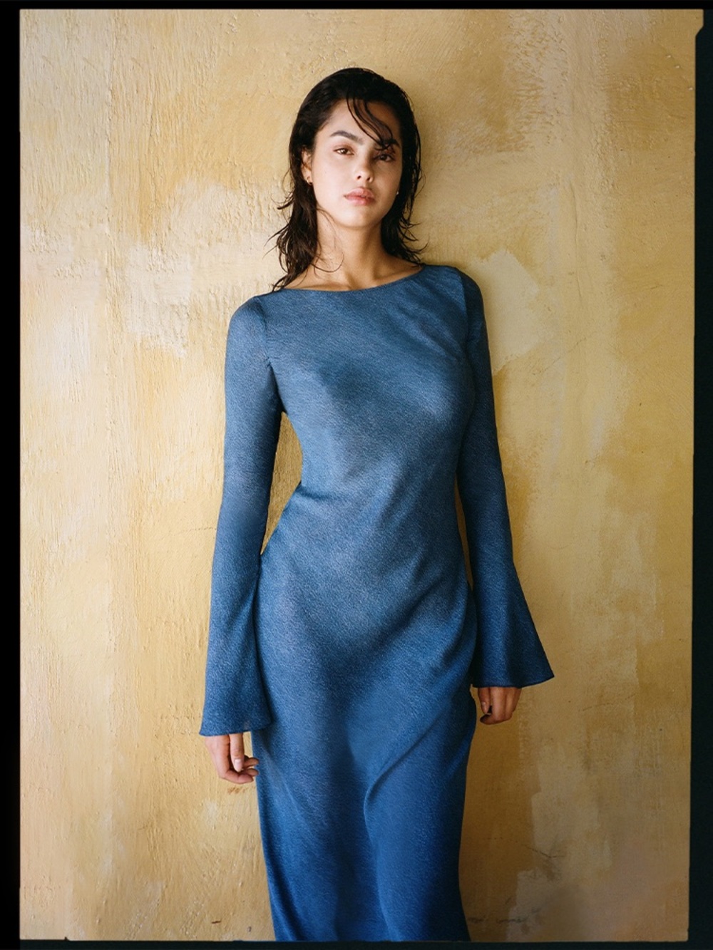 Réalisation Par The Gia Dress in Denim